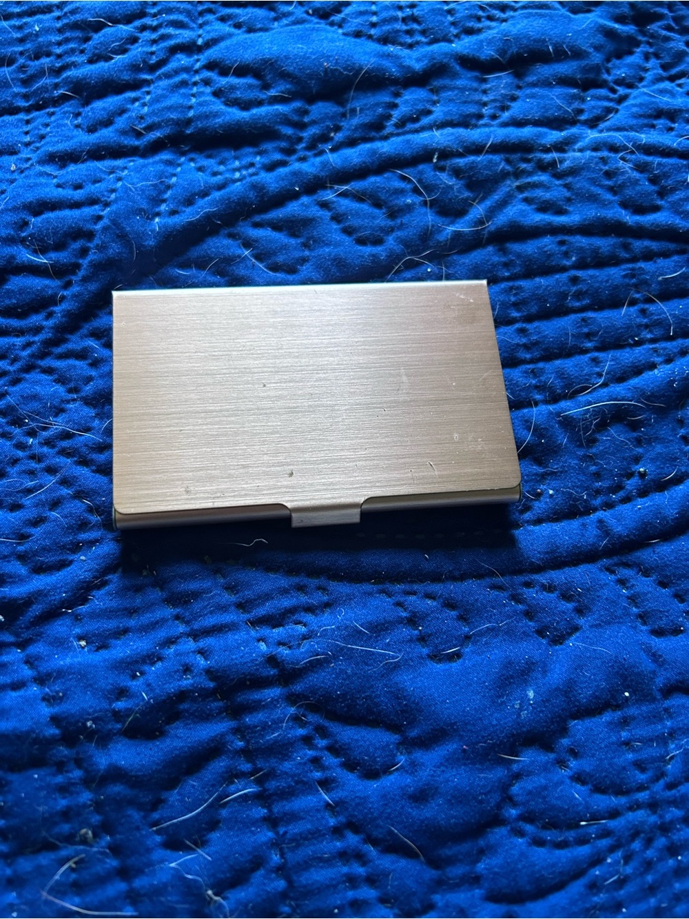 Brushed Metal Slim Card Holder - Rose Gold